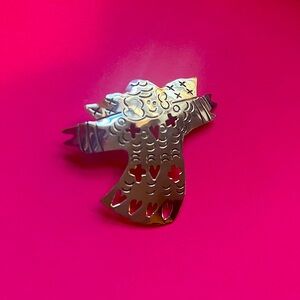 Vintage | Mexican Sterling Silver 925 | Paper Doll Angel Brooch